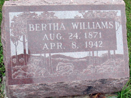 WILLIAMS, BERTHA - Polk County, Iowa | BERTHA WILLIAMS 