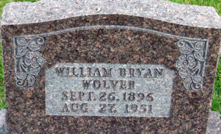 WOLVER, WILLIAM BRYAN - Polk County, Iowa | WILLIAM BRYAN WOLVER 
