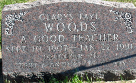 WOODS, GLADYS FAYE - Polk County, Iowa | GLADYS FAYE WOODS 
