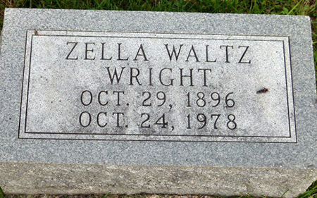 WRIGHT, ZELLA - Polk County, Iowa | ZELLA WRIGHT 
