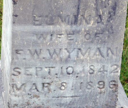 WYMAN, ELMINA - Polk County, Iowa | ELMINA WYMAN 