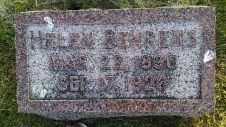 BERHUS BERHENS, HELEN SOPHIA KRAKAU - Pottawattamie County, Iowa | HELEN SOPHIA KRAKAU BERHUS BERHENS 