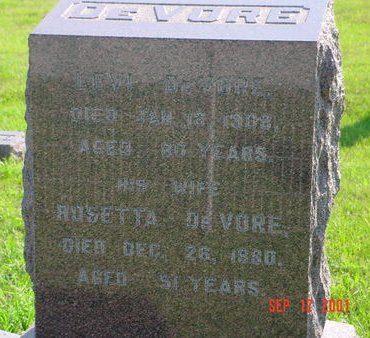 DEVORE, ROSETTA - Pottawattamie County, Iowa | ROSETTA DEVORE 