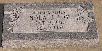 FOY, NOLA J - Pottawattamie County, Iowa | NOLA J FOY 