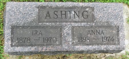 ASHING, IRA - Poweshiek County, Iowa | IRA ASHING 