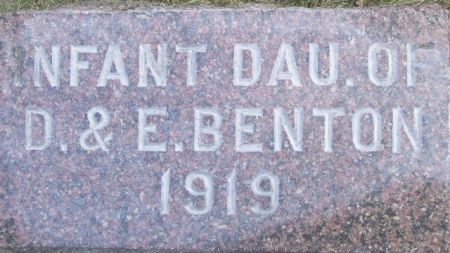 BENTON, INFANT DAUGHTER - Poweshiek County, Iowa | INFANT DAUGHTER BENTON 