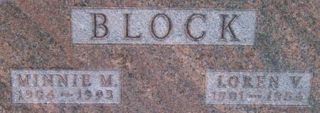 BLOCK, MINNIE M. - Poweshiek County, Iowa | MINNIE M. BLOCK 