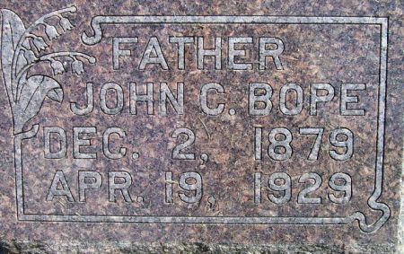 BOPE, JOHN C. - Poweshiek County, Iowa | JOHN C. BOPE 