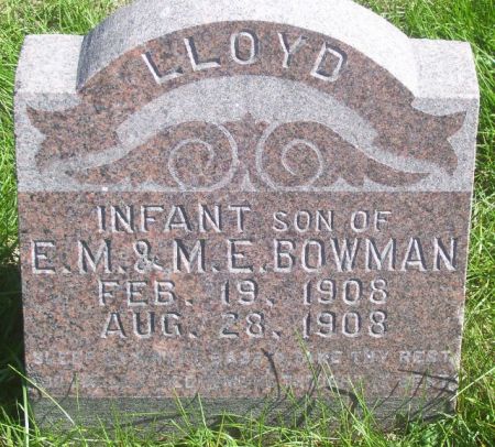 BOWMAN, LLOYD - Poweshiek County, Iowa | LLOYD BOWMAN 