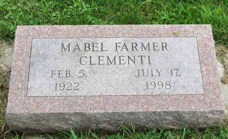 FARMER CLEMENTI, MABEL - Poweshiek County, Iowa | MABEL FARMER CLEMENTI 