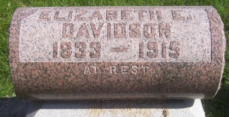 DAVIDSON, ELIZABETH E. - Poweshiek County, Iowa | ELIZABETH E. DAVIDSON 