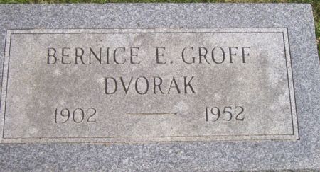 DVORAK, BERNICE E. (GROFF) - Poweshiek County, Iowa | BERNICE E. (GROFF) DVORAK 