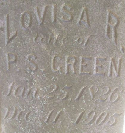 GREEN, LOVISA R. - Poweshiek County, Iowa | LOVISA R. GREEN 