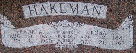 HAKEMAN, FRANK A. - Poweshiek County, Iowa | FRANK A. HAKEMAN 