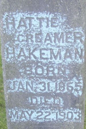 HAKEMAN, HATTIE (CREAMER) - Poweshiek County, Iowa | HATTIE (CREAMER) HAKEMAN 