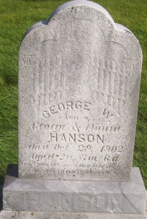 HANSON, GEORGE W. - Poweshiek County, Iowa | GEORGE W. HANSON 