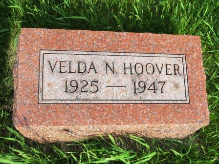 HOOVER, VELDA N. - Poweshiek County, Iowa | VELDA N. HOOVER 