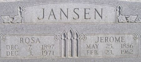 JANSEN, ROSA - Poweshiek County, Iowa | ROSA JANSEN 