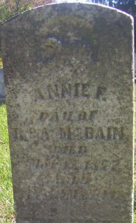 MCBAIN, ANNIE F. - Poweshiek County, Iowa | ANNIE F. MCBAIN 