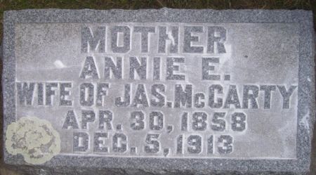 MCCARTY, ANNIE E. - Poweshiek County, Iowa | ANNIE E. MCCARTY 