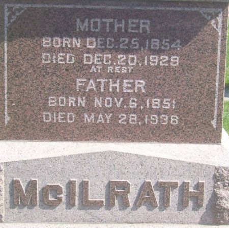 MCILRATH, MOTHER - Poweshiek County, Iowa | MOTHER MCILRATH 
