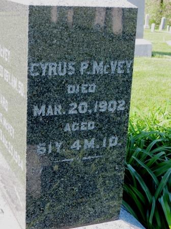 MCVEY, CYRUS P. - Poweshiek County, Iowa | CYRUS P. MCVEY 