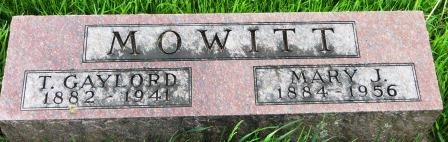 MOWITT, T. GAYLORD - Poweshiek County, Iowa | T. GAYLORD MOWITT 