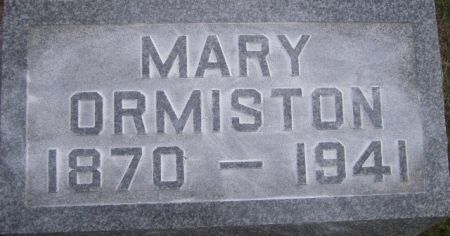 ORMISTON, MARY - Poweshiek County, Iowa | MARY ORMISTON 