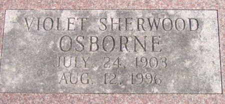 SHERWOOD OSBORNE, VIOLET - Poweshiek County, Iowa | VIOLET SHERWOOD OSBORNE 