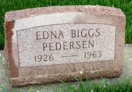 BIGGS PEDERSEN, EDNA - Poweshiek County, Iowa | EDNA BIGGS PEDERSEN 