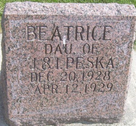 PESKA, BEATRICE - Poweshiek County, Iowa | BEATRICE PESKA 
