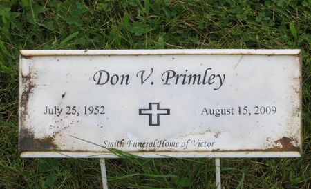 PRIMLEY, DON V. - Poweshiek County, Iowa | DON V. PRIMLEY 