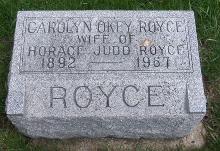OKEY ROYCE, CAROLYN - Poweshiek County, Iowa | CAROLYN OKEY ROYCE 