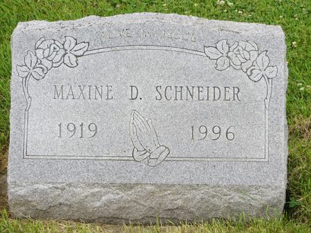 SCHNEIDER, MAXINE D. - Poweshiek County, Iowa | MAXINE D. SCHNEIDER 