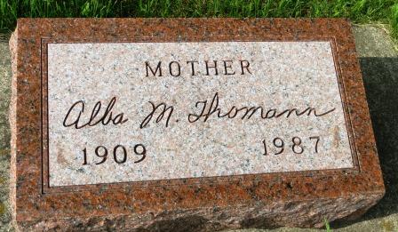THOMANN, ALBA M. - Poweshiek County, Iowa | ALBA M. THOMANN 