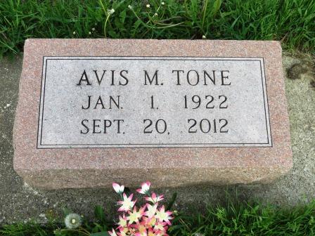 TONE, AVIS M. - Poweshiek County, Iowa | AVIS M. TONE 