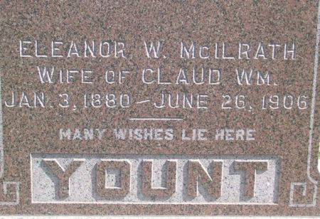 YOUNT, ELEANOR W. (MCILRATH) - Poweshiek County, Iowa | ELEANOR W. (MCILRATH) YOUNT 
