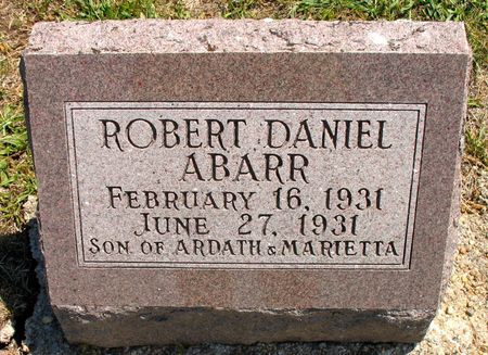ABARR, ROBERT DANIEL - Ringgold County, Iowa | ROBERT DANIEL ABARR 