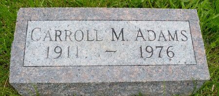 ADAMS, CARROLL M. - Ringgold County, Iowa | CARROLL M. ADAMS 