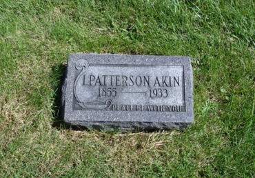 AKIN, ISAAC PATTERSON - Ringgold County, Iowa | ISAAC PATTERSON AKIN 