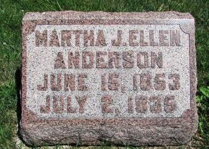 ANDERSON, MARTHA J. ELLEN - Ringgold County, Iowa | MARTHA J. ELLEN ANDERSON 