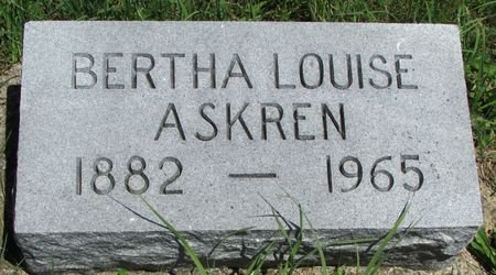 ASKREN, BERTHA LOUISE - Ringgold County, Iowa | BERTHA LOUISE ASKREN 