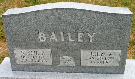 BAILEY, JOHN W. - Ringgold County, Iowa | JOHN W. BAILEY 