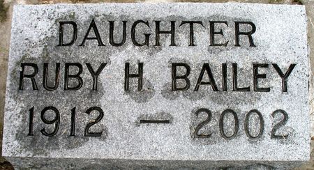 BAILEY, RUBY HAZEL - Ringgold County, Iowa | RUBY HAZEL BAILEY 