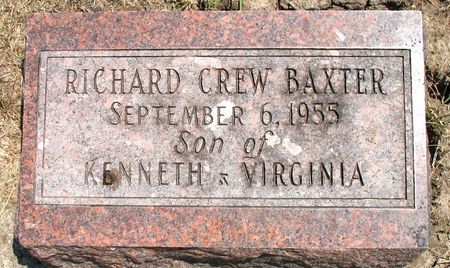 BAXTER, RICHARD CREW - Ringgold County, Iowa | RICHARD CREW BAXTER 