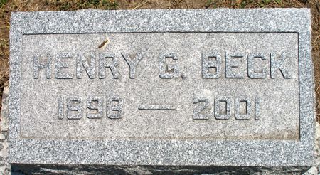 BECK, HENRY GEORGE - Ringgold County, Iowa | HENRY GEORGE BECK 