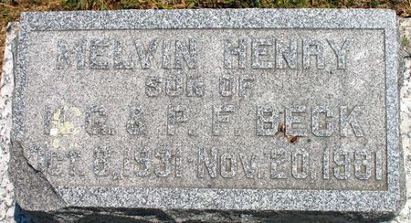 BECK, MELVIN HENRY - Ringgold County, Iowa | MELVIN HENRY BECK 