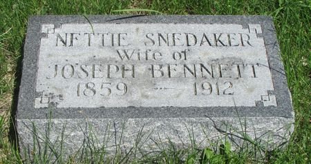 SNEDAKER BENNETT, NETTIE - Ringgold County, Iowa | NETTIE SNEDAKER BENNETT 