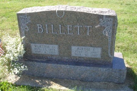 BILLETT, WORTHIE O. - Ringgold County, Iowa | WORTHIE O. BILLETT 