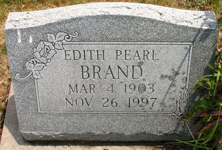 BRAND, EDITH PEARL (HUTCHISON) - Ringgold County, Iowa | EDITH PEARL (HUTCHISON) BRAND 
